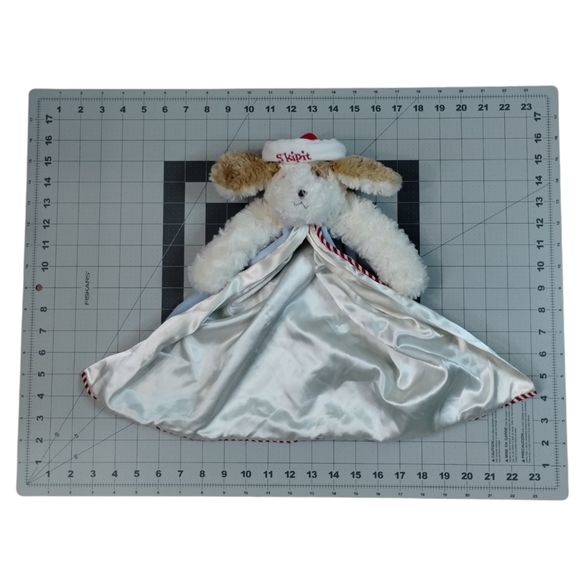 Bunnies by the Bay Skipit Puppy Dog Sailor Hat Ahoy Mate Security Blanket Lovey - Picture 10 of 10